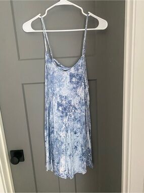 Wild Fable Blue and White Tie-Dye Slip Dress